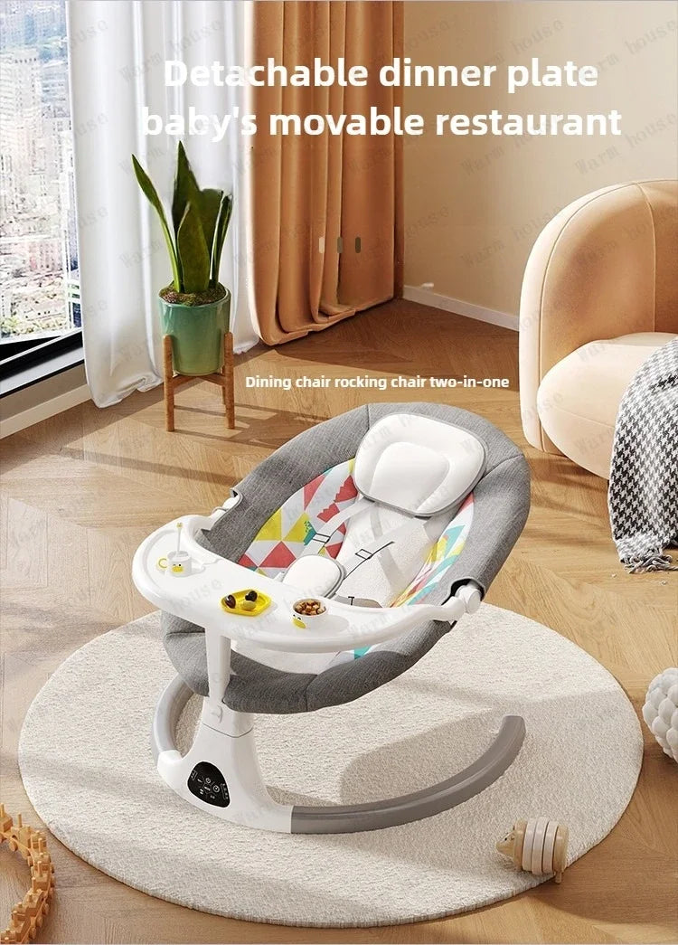 Baby Electric Rocking Chair Baby Electric Sleeping Basket Cooting Smart Rocking Chair for Children Electric Baby Swing