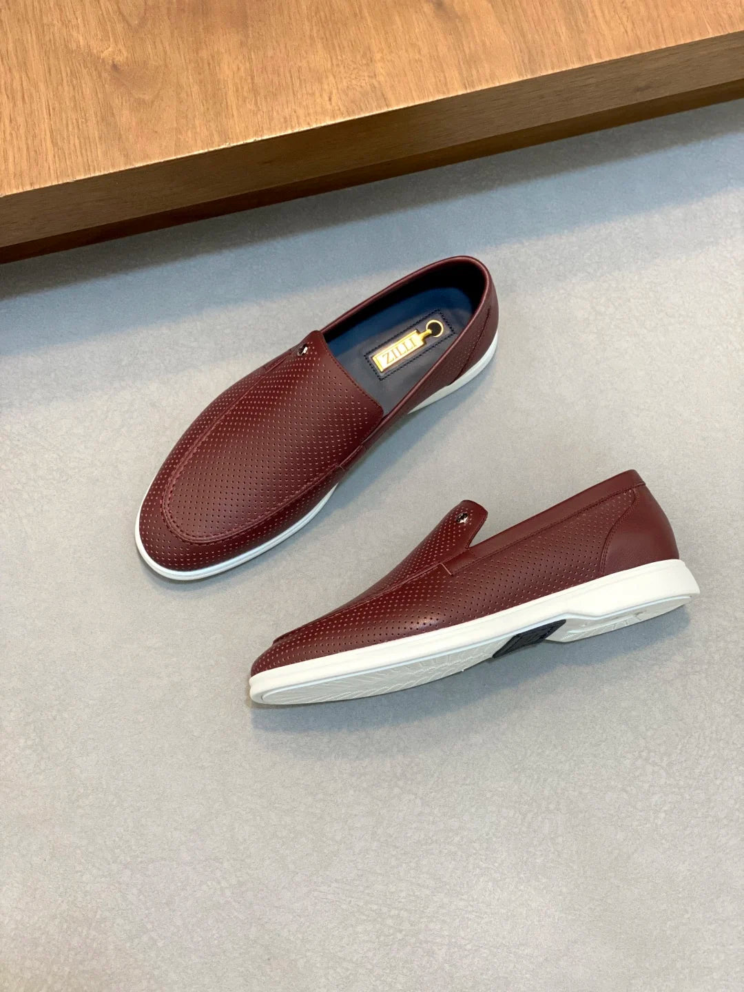 OECHSLI Shoes Cowhide Suede 2025 new breathable comfortable quality genuine leather comfort Men‘s European big size 38-46