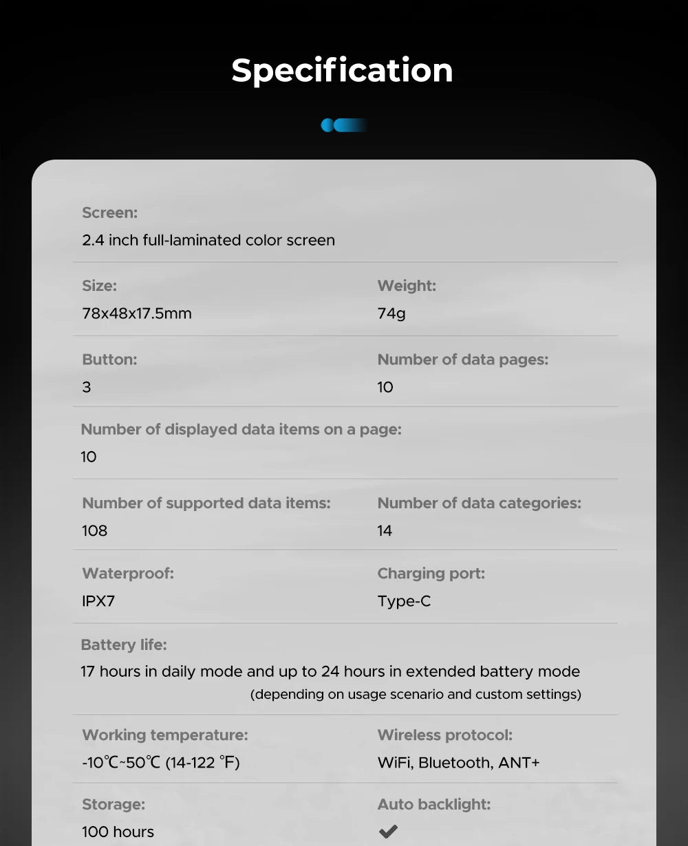 GEOID CC600 Color Screen Bike Computer Smart Navigation GPS Wireless Bicycle Speedometer WIFI ANT+ 11 Languages Cycling Odometer