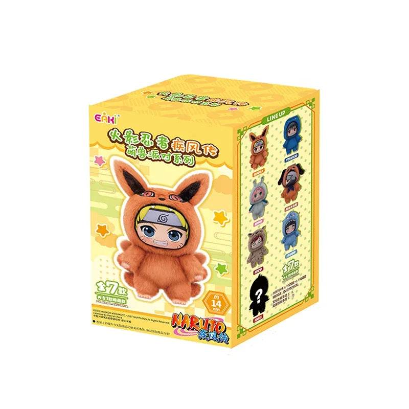 Original BANDAI Eaki Naruto Uzumaki Naruto Blind Box Shippuden Beast Party Series Plush Doll Anime Characters Are Cute Toys Gift - AIAZ