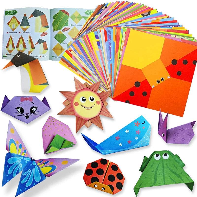 Origami Kit 30/96 Sheets Origami Paper Craft Guiding Book DIY Art Craft Projects Supplies for Beginners Children Kids Boys Girls - AIAZ