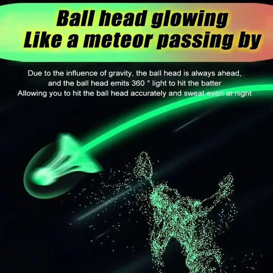 1pc Glow-In-The-Dark Windproof Badminton Shuttlecock Ball Wind Resistance Training Accessoires Night Outdoor Sport Supplies