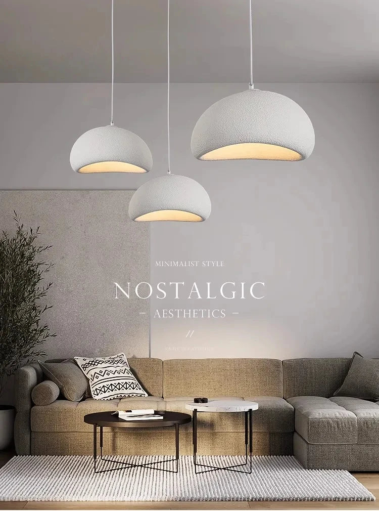 Japanese Wabi Sabi Chandelier Modern LED Pendant Light for Dining Living Room Bedroom Bar Designer Homestay E27 Hanghing Lamp