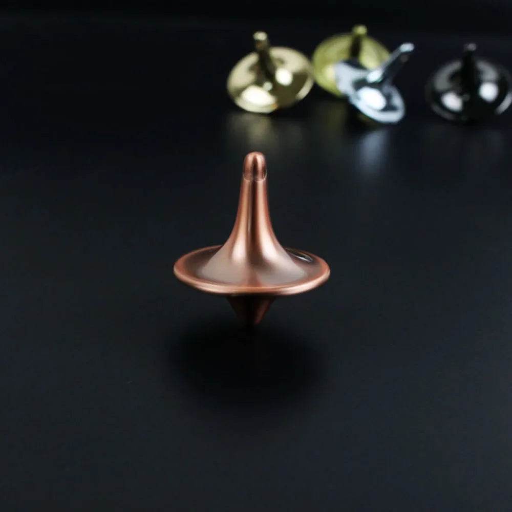 Metal Gyro Great Accurate Silver Spinning Top Hot Movie Totem Print Spinning Top apda7a08 - AIAZ