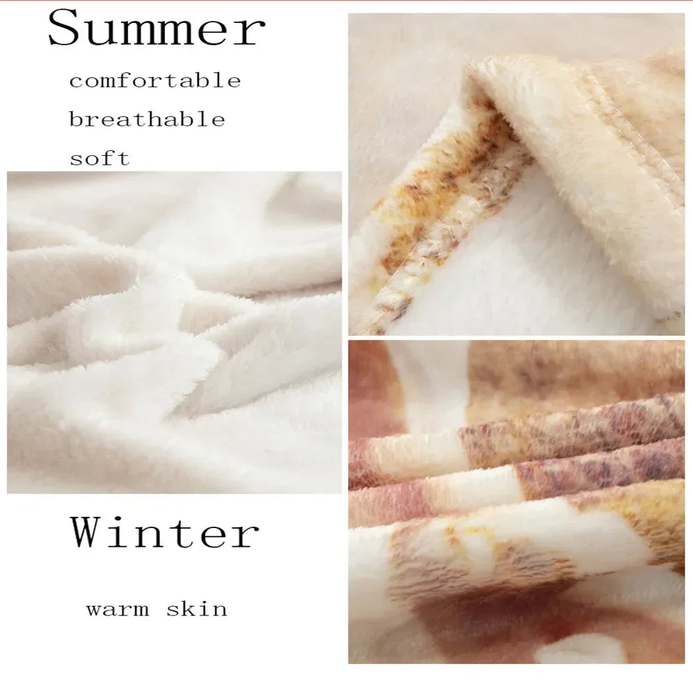 Home decoration plush Throw Sofa blanket Bedspread bed fluffy soft blankets decor Plaid Modern nordic rainbow cute winter