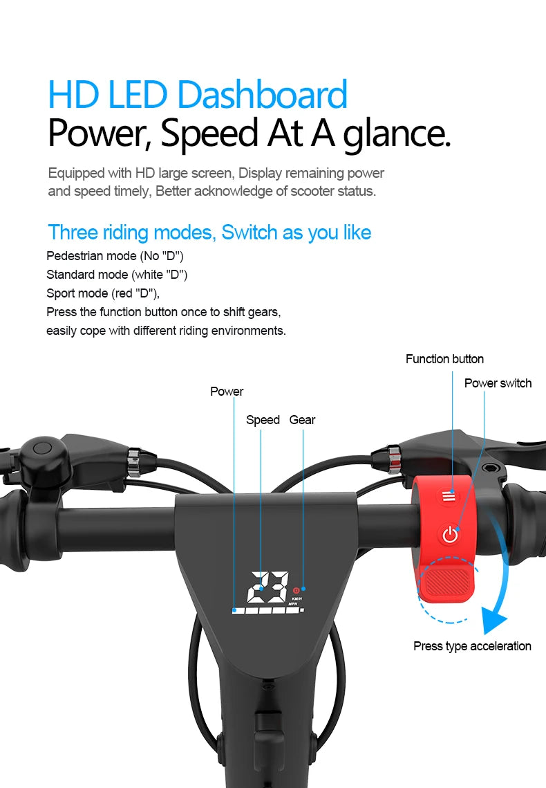 2024 X9 Self-Balancing Electric Scooter 10 Inch Max 40km/h New Design Adult Electric Moped Scooter Sale For USA Canada Warehouse