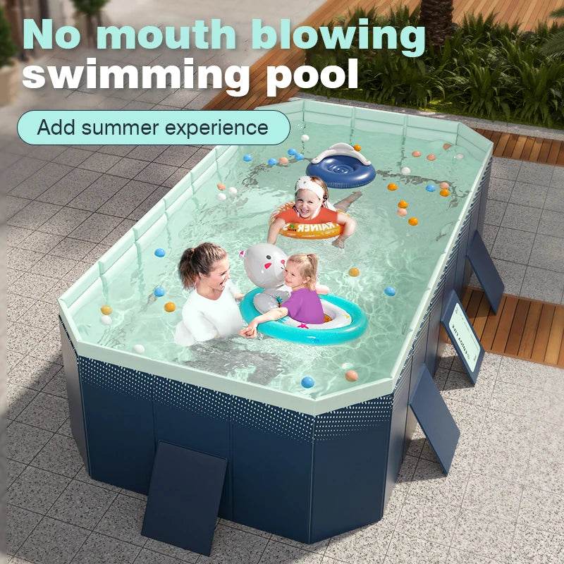3M/2.6M/2.1M Big Swimming Pool Wear-Resistant Non-Inflatable Outdoor Large Pools Outdoor Indoor Game Back to School Gifts - AIAZ