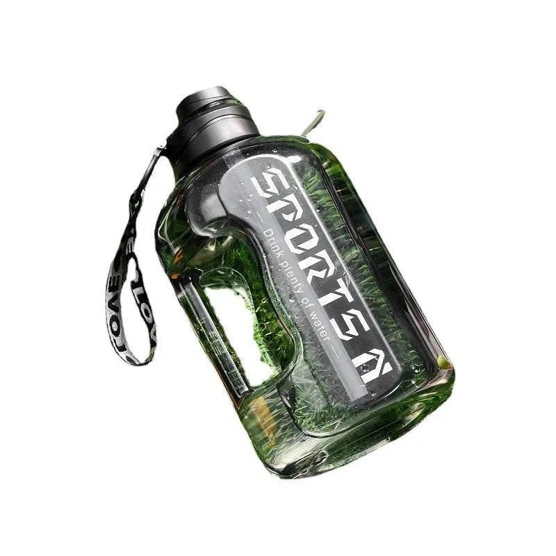 2L Water Bottle Sports Gym Water Kettle A large amount of refilling buckets in summer for Camping Travel BPA Free Drinking - AIAZ
