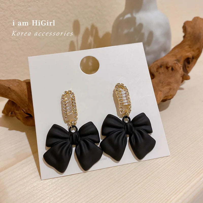 New High-end Atmosphere Decoration Shine Fashion Women Temperament Personality Exaggerated Earring Wedding Jewelry Birthday Gift