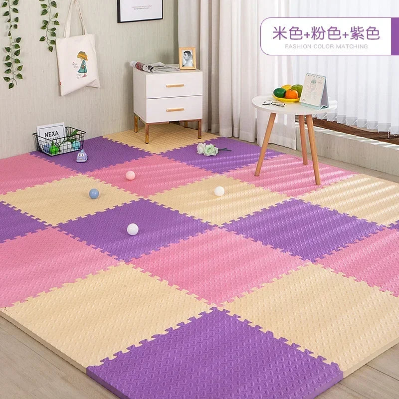 30x30x1cm Baby Play Mats Plain Color Puzzle Mats EVA Foam Mat Kids Jigsaw Mats For Bedroom Protective Floor Tiles Mat Baby Games