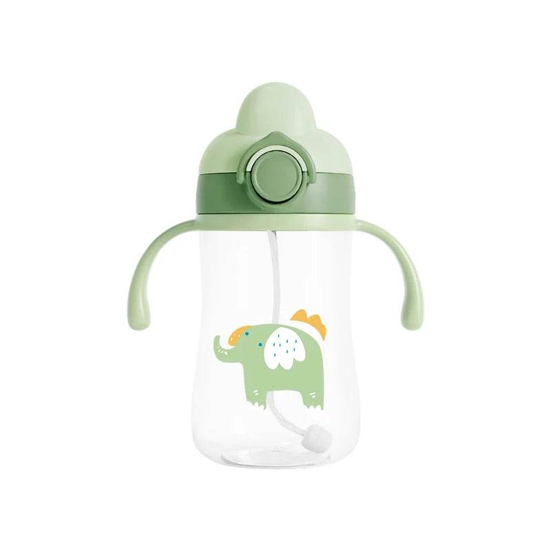Portable Baby Water Bottles 300ml Baby Feeding Cup With Straw Children Learn Feeding Drinking Bottle Kids Training Cups BPA Free - AIAZ