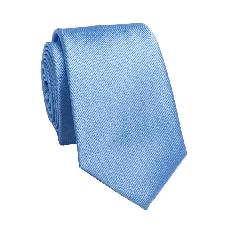 Men's Business Jacquard Slim Tie, British Classic Solid Color Tie,Casual Wedding Accessories - AIAZ