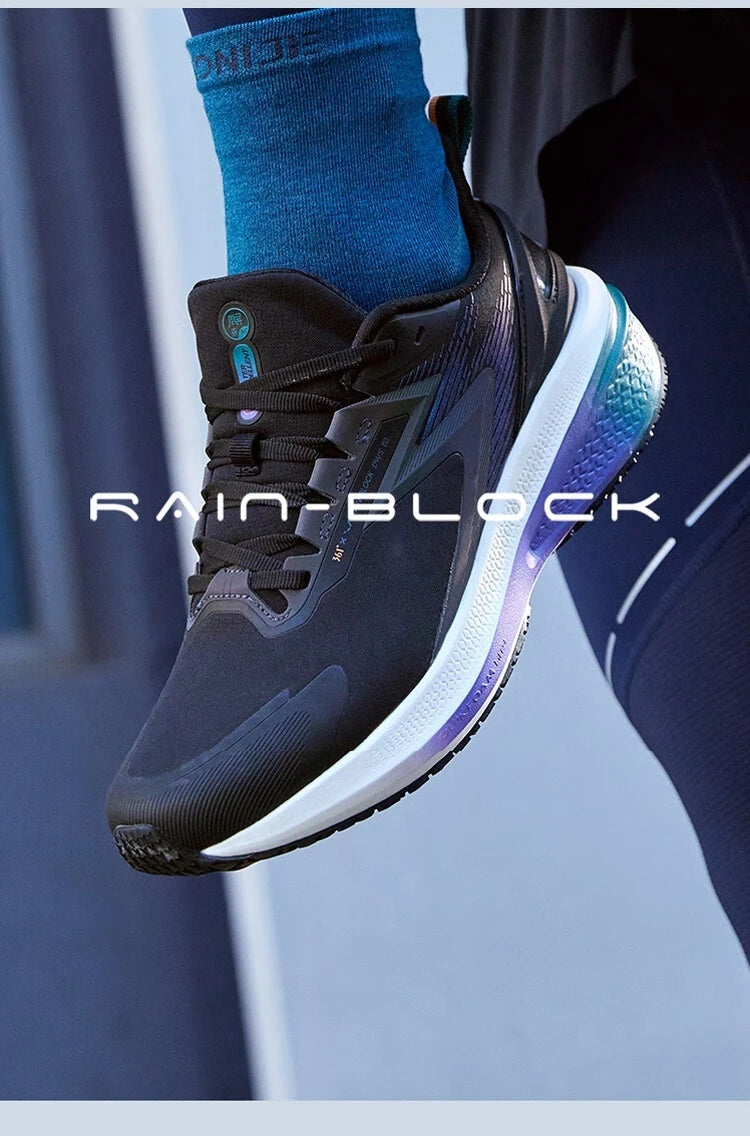 361 Degrees Rainblock 7.0 Men Running Shoes Anti Splash Rainproof Technology Non-Slip Cushioning Rebound Male Sneakers 672432239