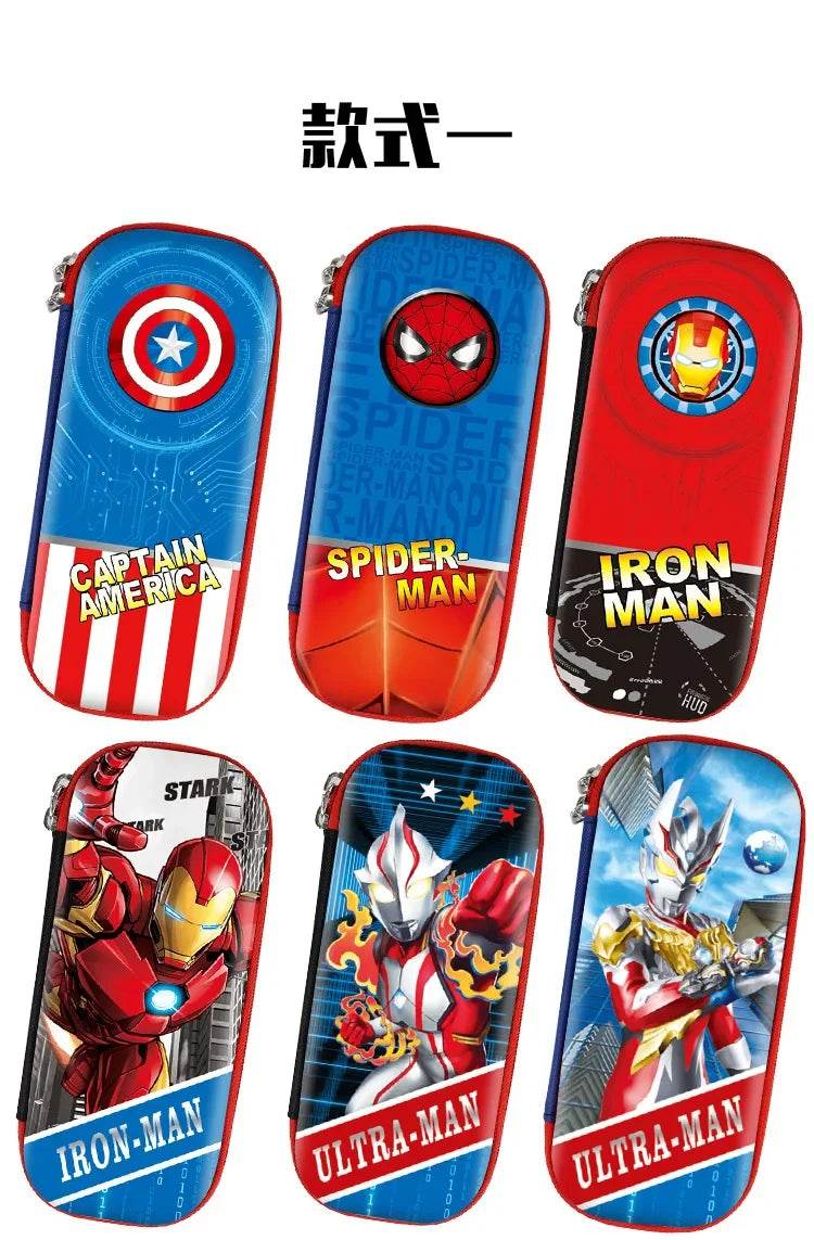 Spidermans Pencil Case Office School Supplies Marvels Super Hero Cover Movie Pencil Pouch Kids Pen Bag Student Stationery Gifts - AIAZ