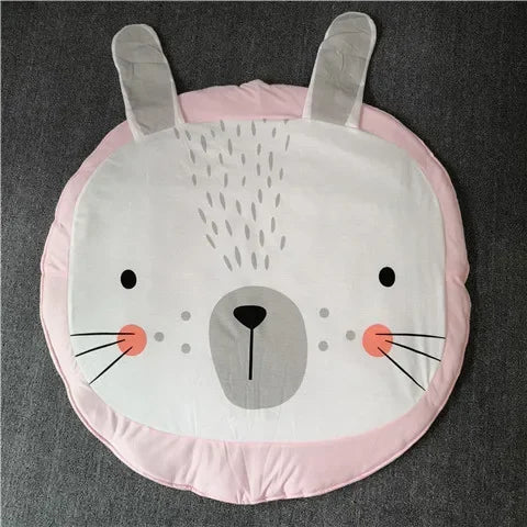 Cartoon Animals Baby Play Mats Pad Toddler Kids Crawling Blanket Round Carpet Rug Toys Mat For Children Room Decor Photo Props