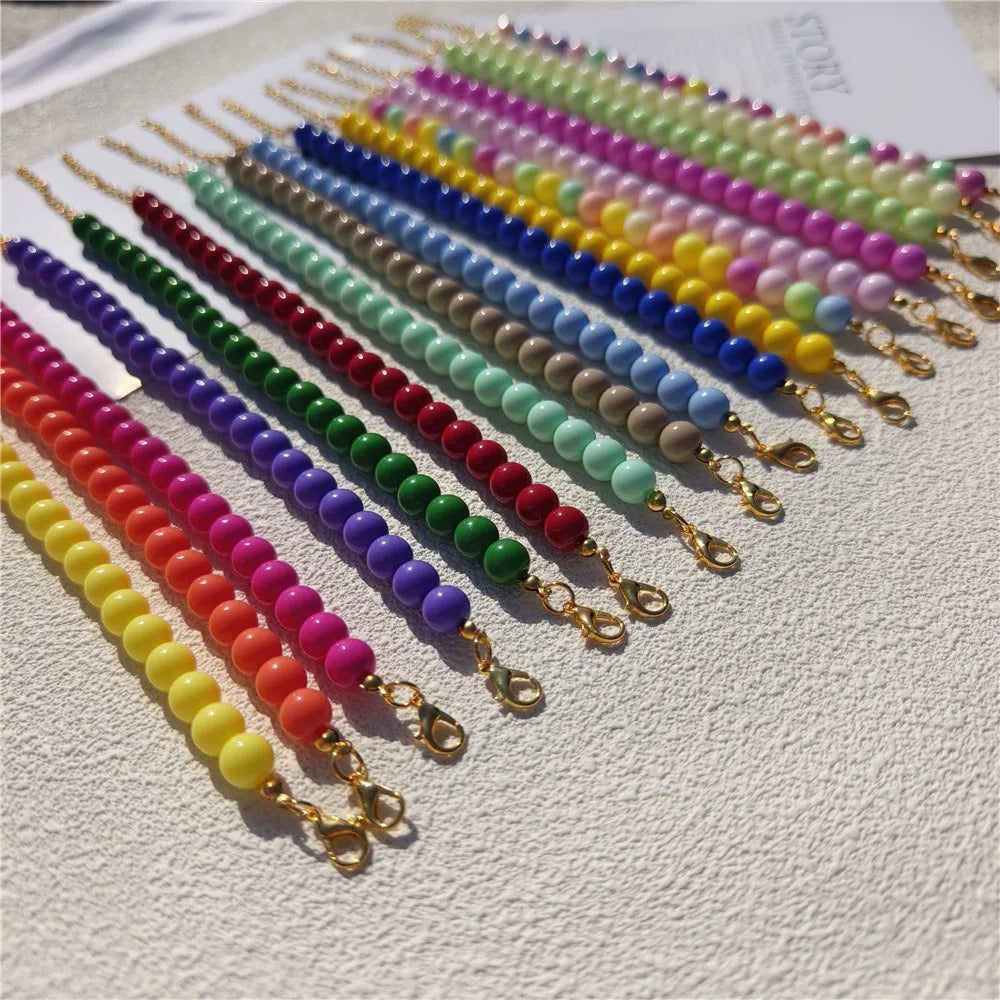 Dogs Necklace Extension Chain Design Pet Collar Fashion Dogs Faux Pearls Necklace Loop DIY Cat Dog Grooming Accessory