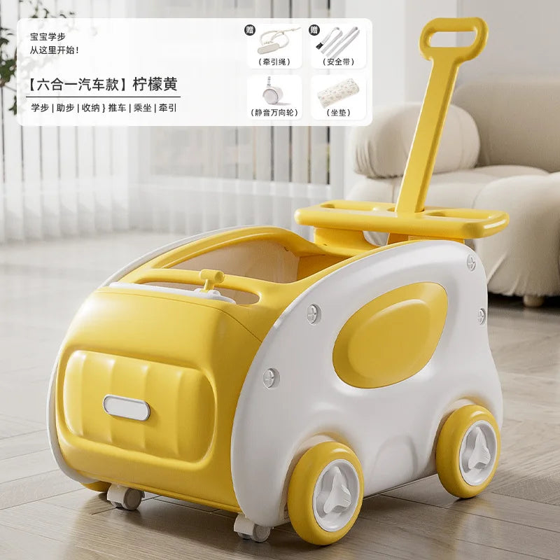 Multifunctional Anti-rollover and Anti-O-leg Baby Children's Toy Hand-pushing Balance Walker