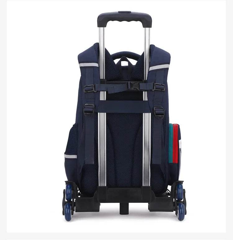 Rolling Backpacks for Primary School Children Trolley School Student Backpack Wheeled Bag Back To School Backpacks with Wheels - AIAZ