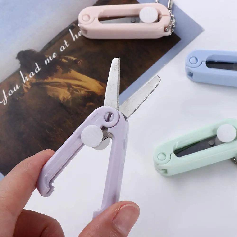 School Supplies Cutting Tools Office Supplies Art Tool Stationery Folding Scissors Scissors Adjustable Stainless Steel Scissors - AIAZ