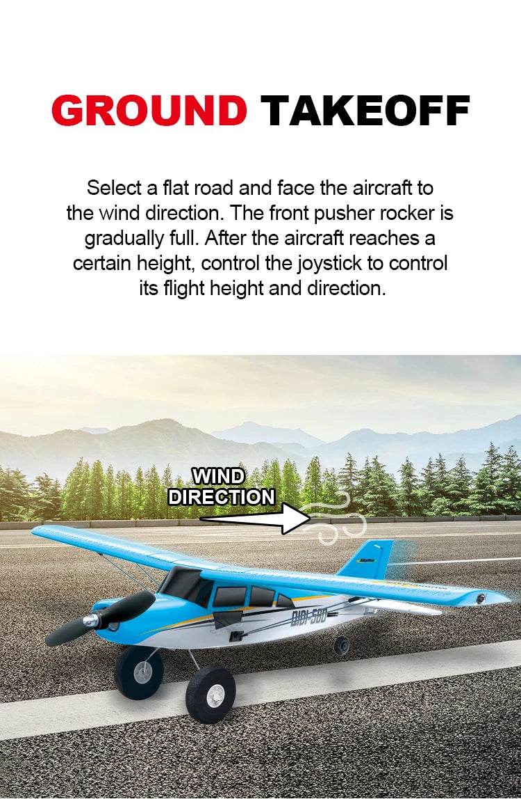 Qidi560 Moore M7 Off-road RC Plane 4CH Brushless Remote Control Airplane Fixed Wing Aircraft Model EPP Foam Toys for Children - AIAZ