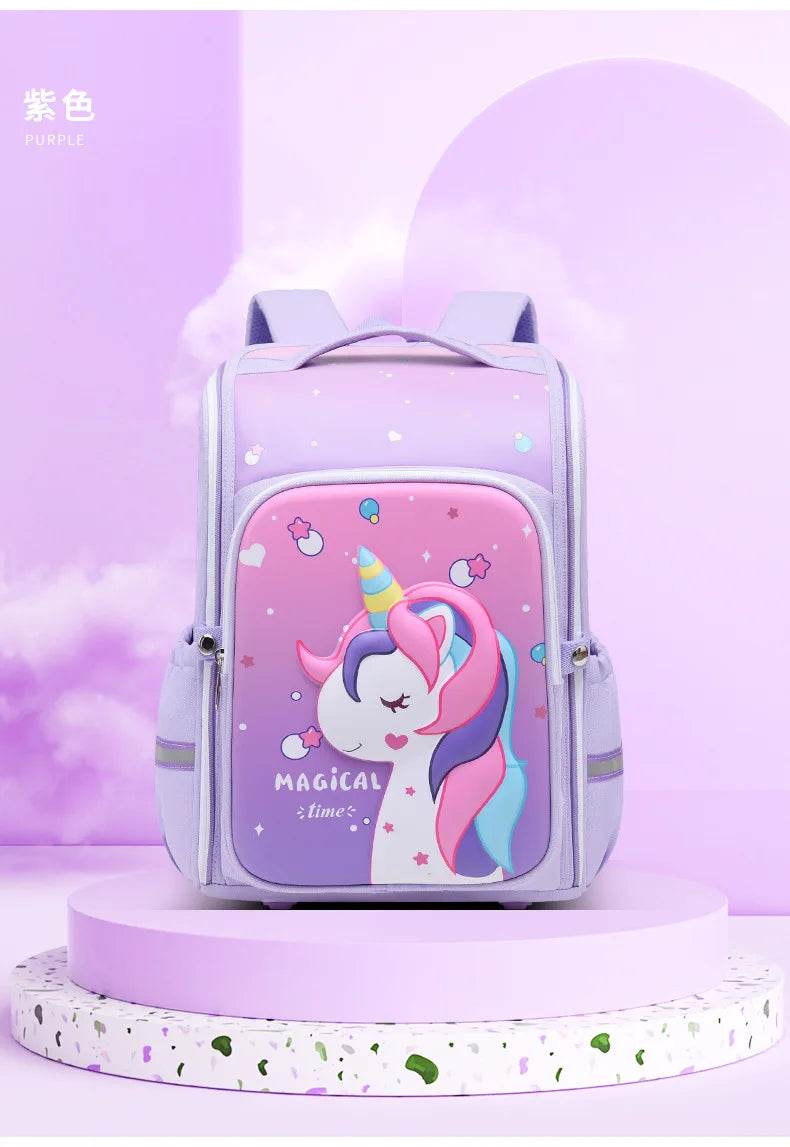 primary school bags for girls cute cartoon love heart pink school backpack student bookbag elementary school kids backpack - AIAZ