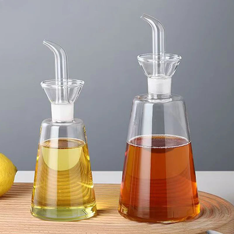 High Borosilicate Glass Oil Pot Household Leak-proof Oil Tank Seasoning Pot Household Portioning Seasoning Bottle Kitchen Tool