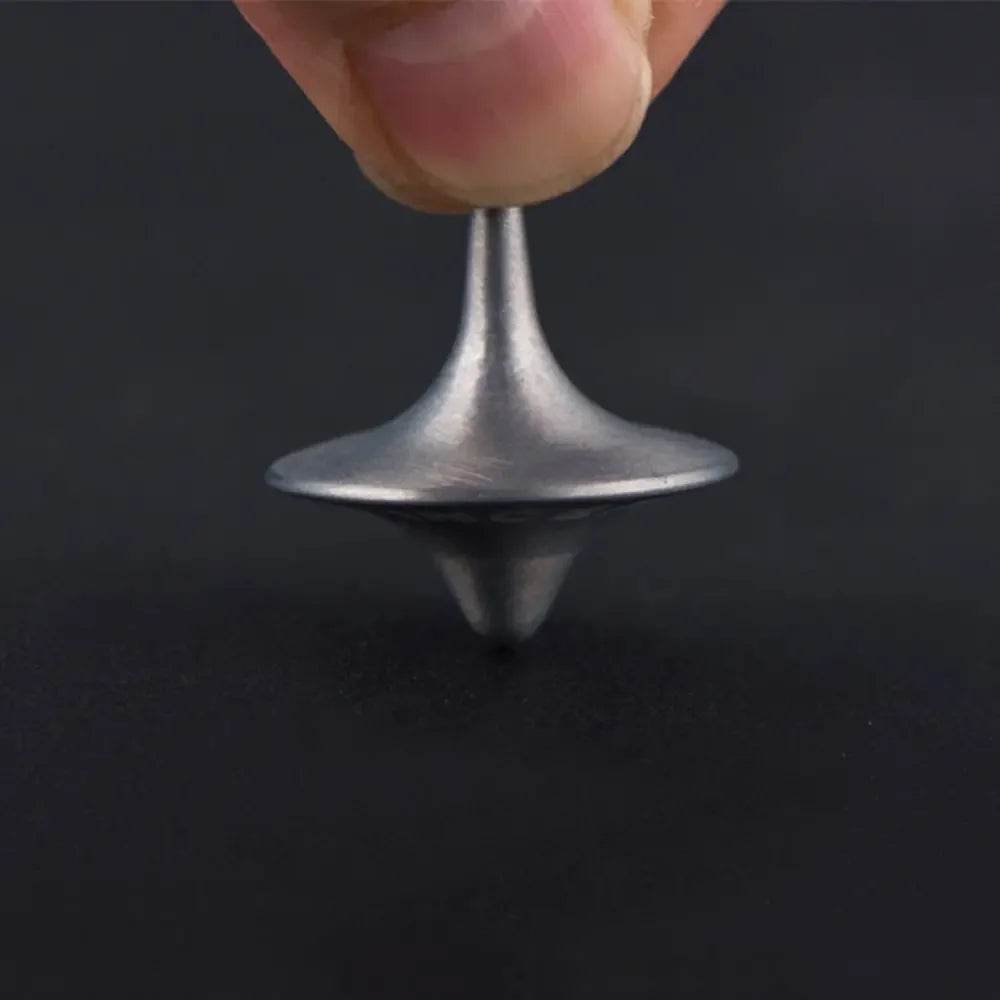 Metal Gyro Great Accurate Silver Spinning Top Hot Movie Totem Print Spinning Top apda7a08 - AIAZ