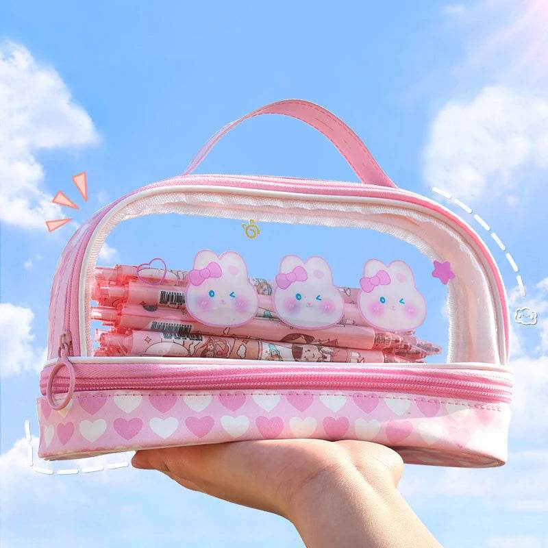 Pencil Cases For Girls School Supplies Pencil Pouch Trousse Scolaire Large Capacity Pencilcase Estuche Escolar Cute Pencil Case - AIAZ