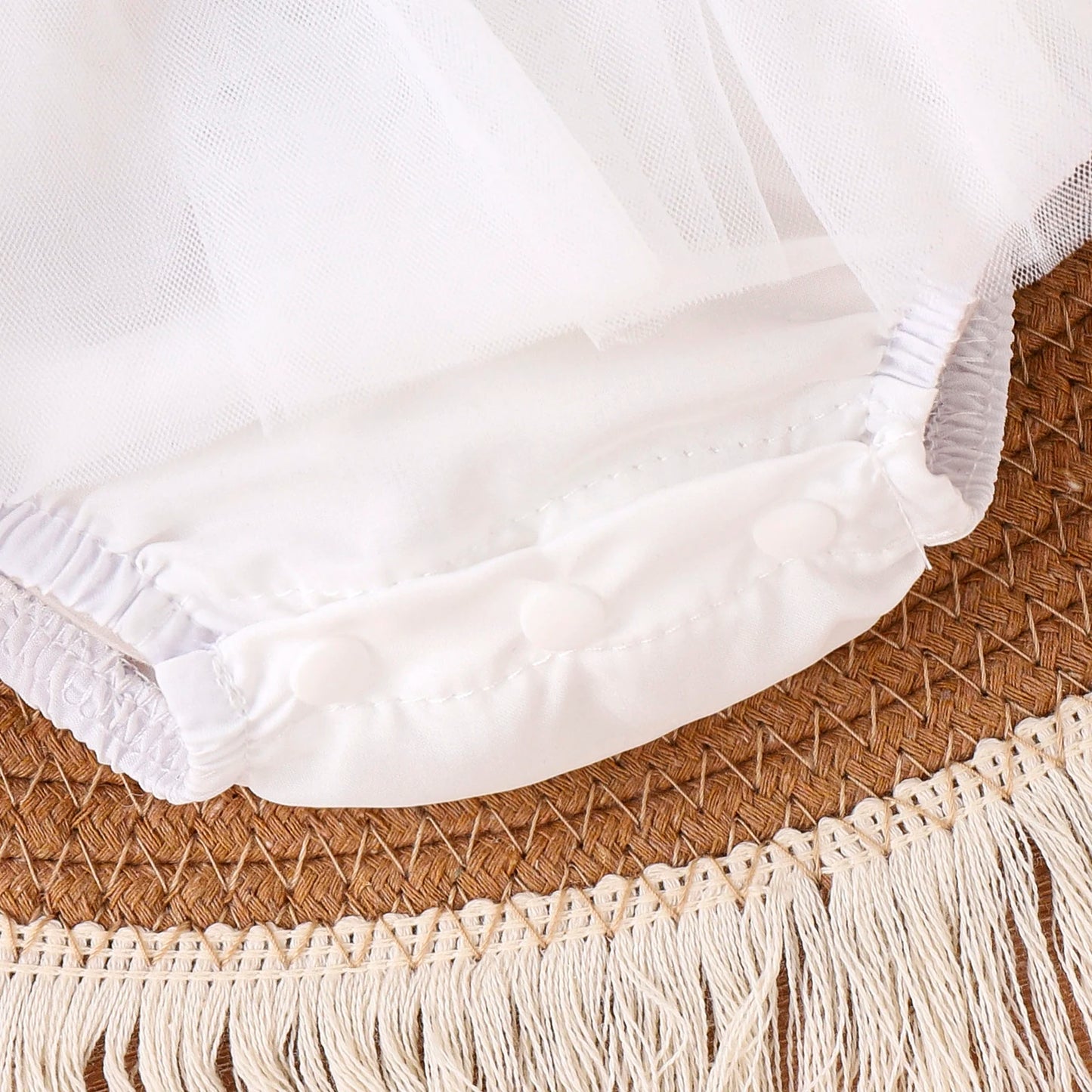 2PCS Summer Baby Girls 0-2 Years Old Baby Soft And Comfortable Net Color Two-Color Gauze Skirt Dress + Hijab