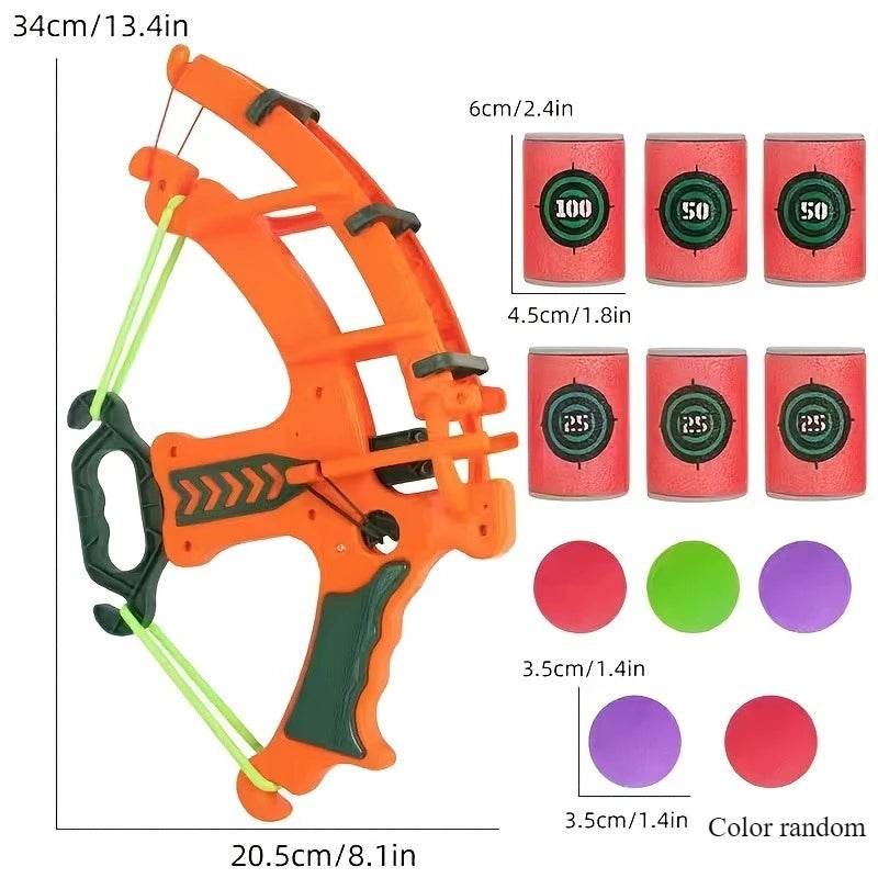 1 set of toys suitable for indoor and outdoor activities, including sports, jumping, cartoon dart board, throwing sticky balls - AIAZ