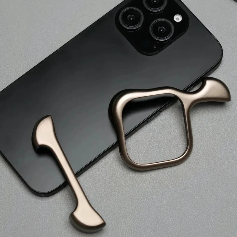 Ultra Minimalist High-end Lightweight Phone Cover Aluminum Metal for IPhone 14/15/16/17 Pro Max Bumper Phone Case