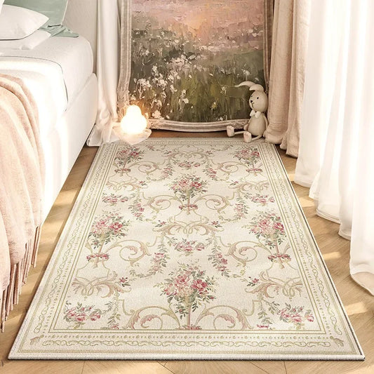 American Retro Bedroom Bedside Carpet Fashion Flower No-clean Wipe Coffee Table Mat Soft Living Room Sofa Cloakroom Rug Ковер 러그