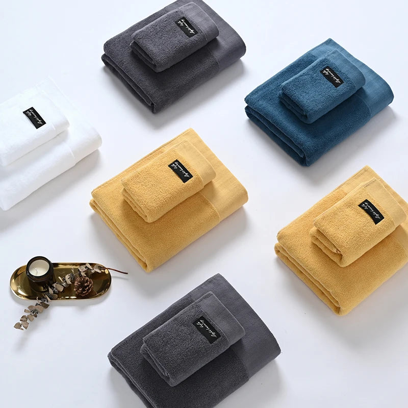 Adult Bath Towel 100% Cotton Sweat Absorbent Towel Sports Towel Strongly Absorbent Bath Towel Set 70x140cm