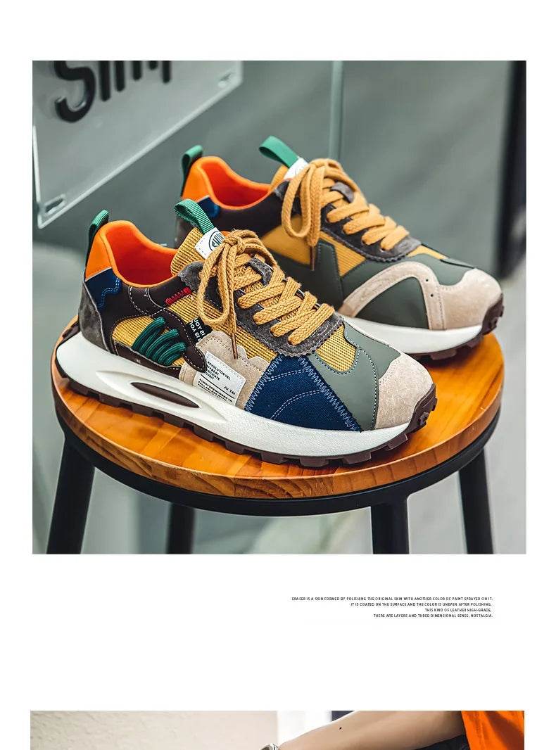 Men's Sports Shoes Male Casual Shoe platform Wear-resistant Shock-absorbing Anti Slip Comfortable Men Shoes Zapatillas De Hombre - AIAZ