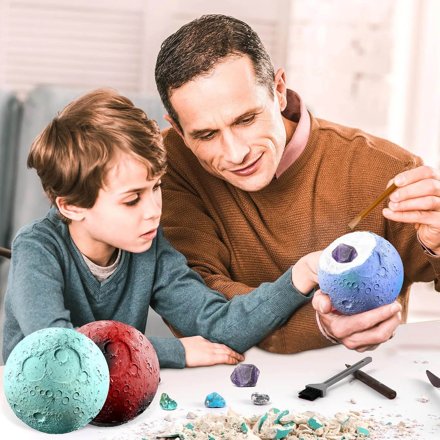 Children's Archaeology Digging Treasure Planet Gem Ore Exploration of The Solar System Mining Science Education Educational Toys - AIAZ