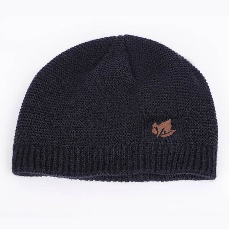 2025 New winter knit hats men's and women's outdoor warm thickening plus velvet loose caps Skullies brand winter ski male bone - AIAZ