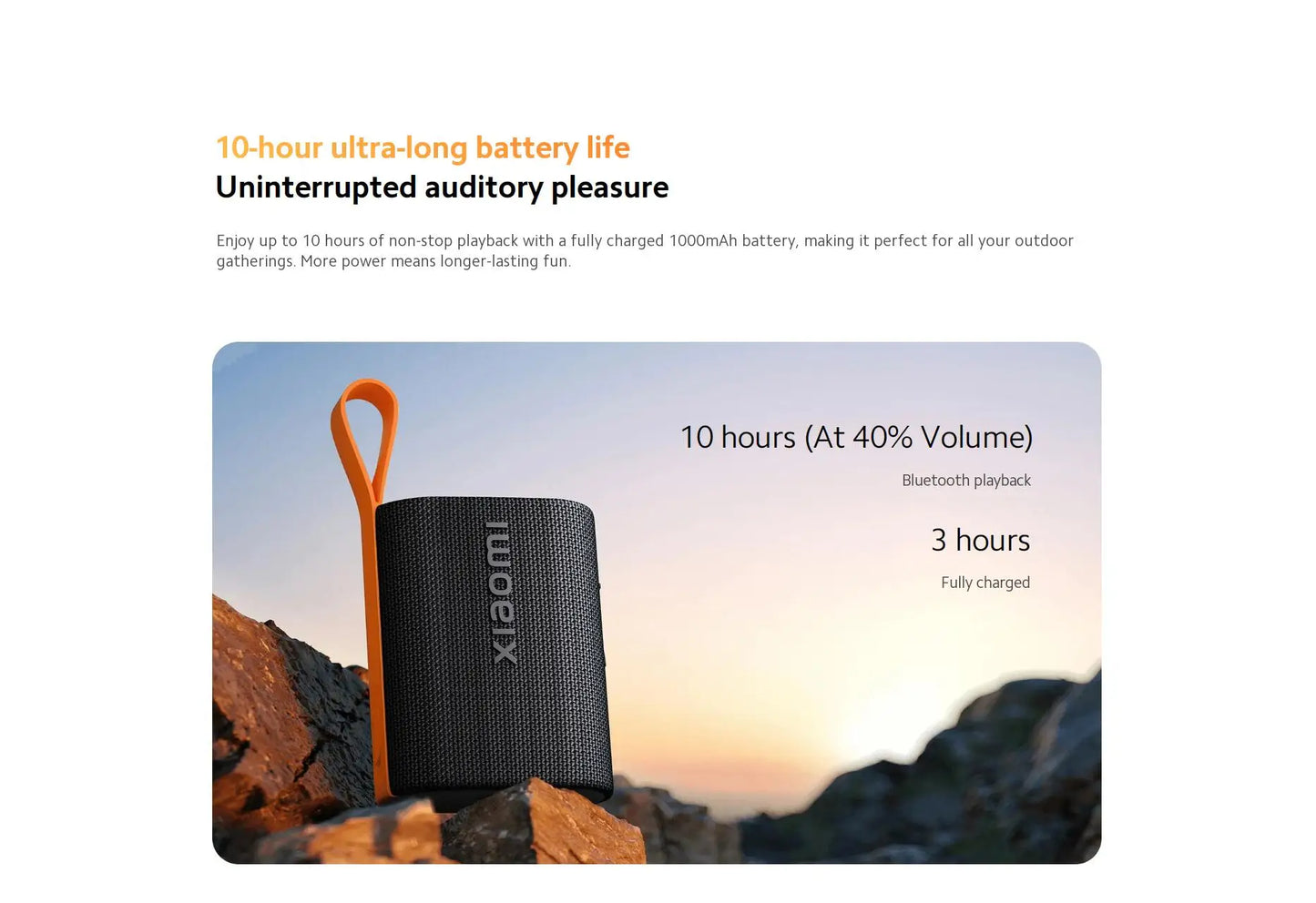 NEW Xiaomi Sound Pocket IP67 Bluetooth 5.4 Portable Speaker TWS Stereo Combo 1000mAh 10-Hour Ultra-Long Battery Life Microphone