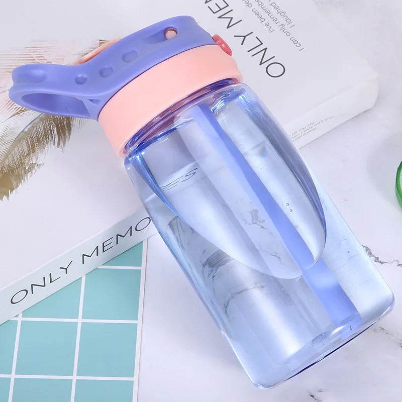 DIY Children Water Bottles Portable 480ML Personalized Outdoor Safety Plastic Drinking Cup For Birth Gift Free Customize Names - AIAZ