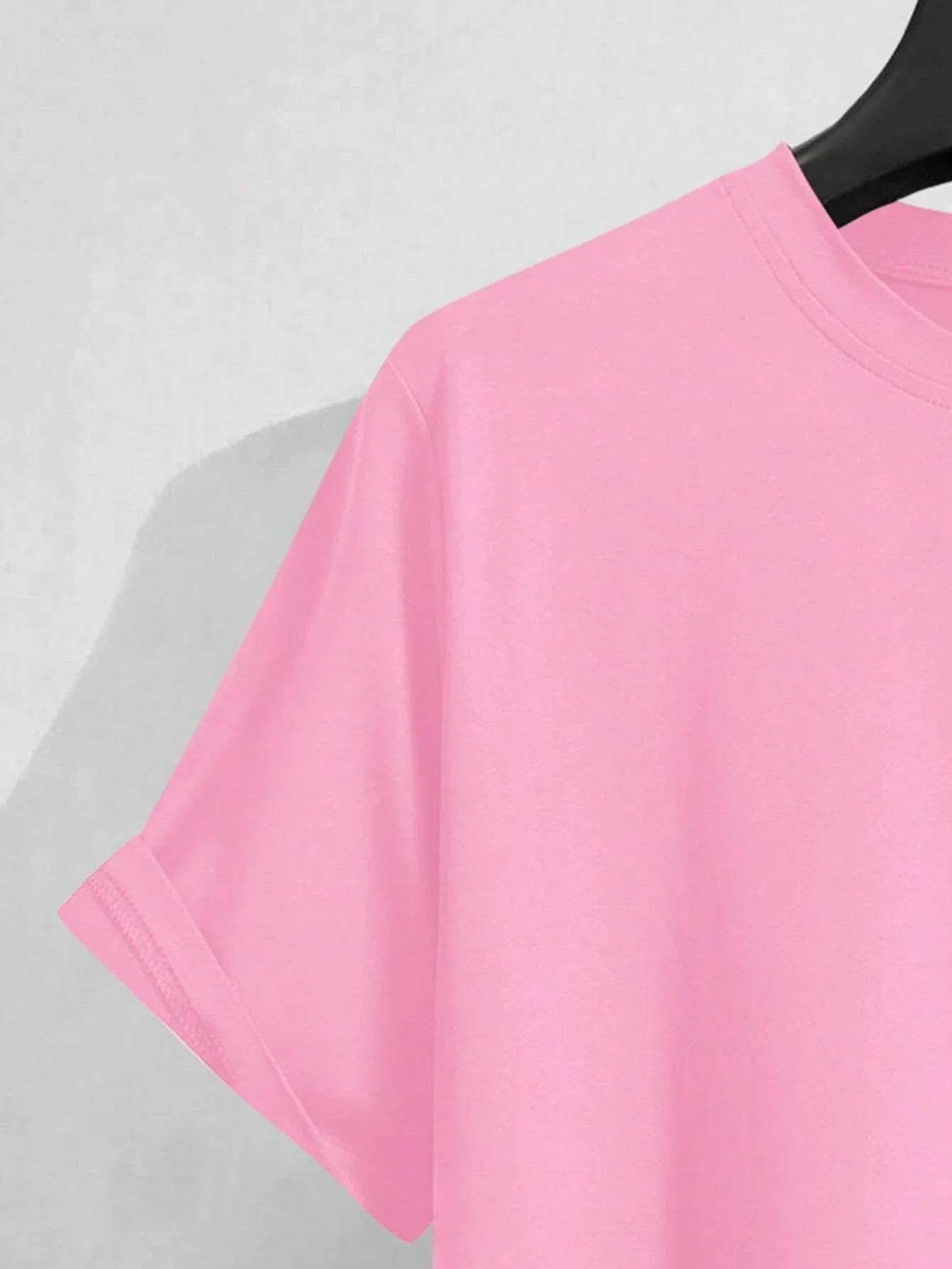 Men's 100% pure cotton summer loose size BE KIND letter cartoon print casual comfortable round neck short sleeved T-shirt top - AIAZ