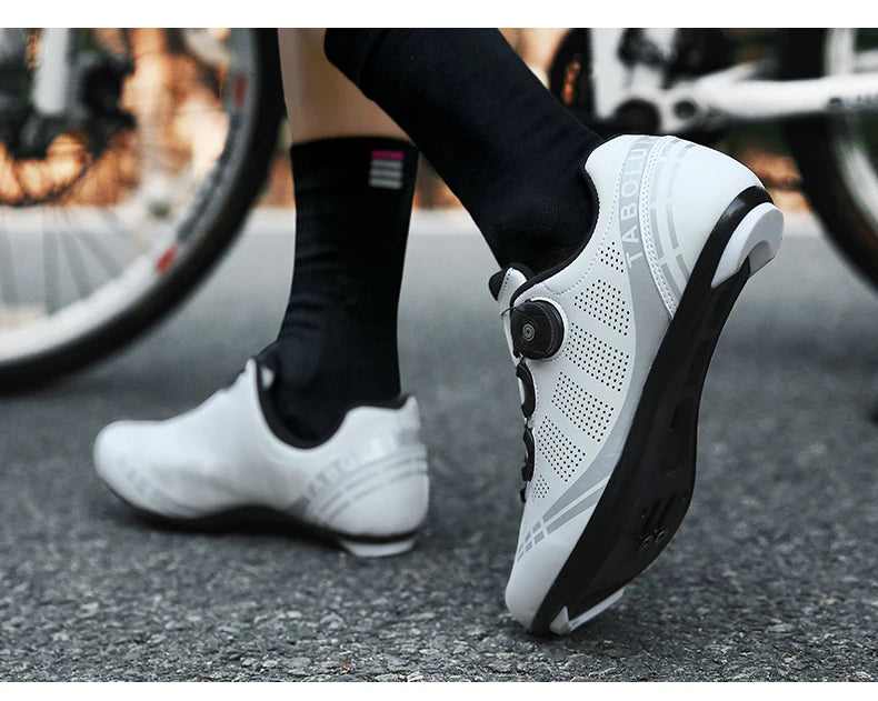 LiXingMing Cycling Shoes Road Bike Men Racing Contest Self-Locking Speed Bicycle Sneakers Women Spd Cleats Cycling Footwear