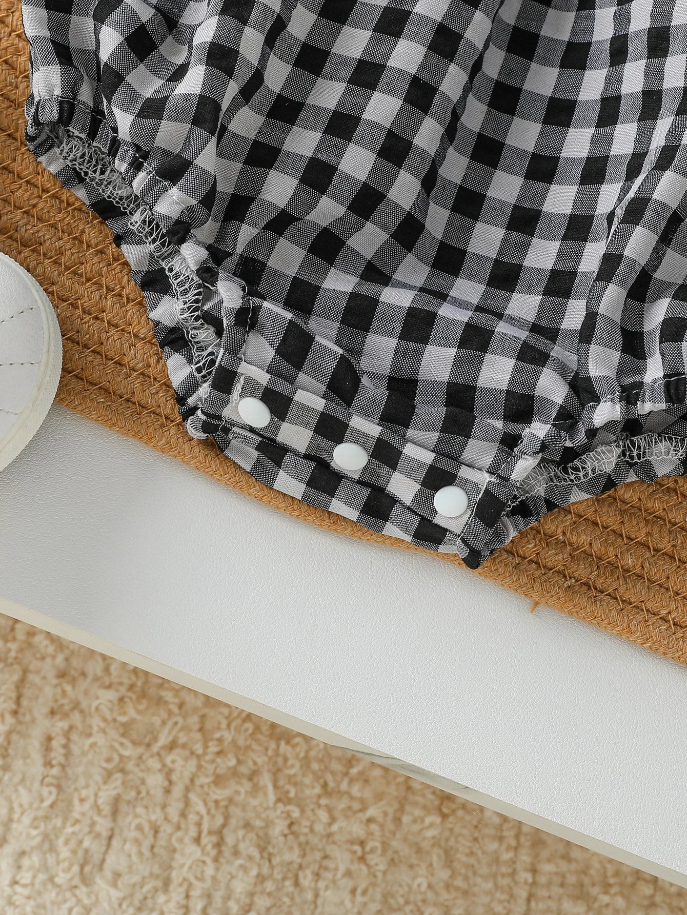 Suspenders Baby Boys Sleeveless Summer Plaid Green jumpsuit Japan&Korean Streetwear)