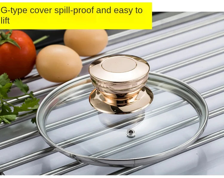 Premium Induction Cookware Set, High-Grade Inox Casseroles, Frypan, Saucepan, Kitchen Utensils & Tools, Efficient Cookware