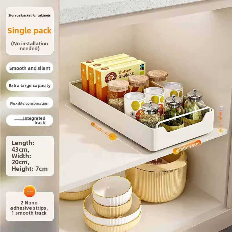 Kitchen Pull out elf Storage Ra Sink Drain Board Cabinet Slide Tra Der Organizer Spice Ra No Drilling Required
