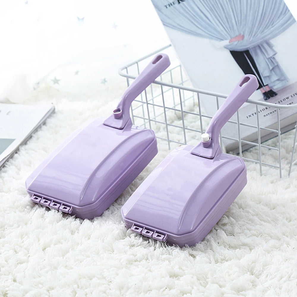Electrostatic Carpet Floor Sweeper Brush Handheld Sofa Cleaning Roller for Bed Fluff with Trash Collector Household Cleaner