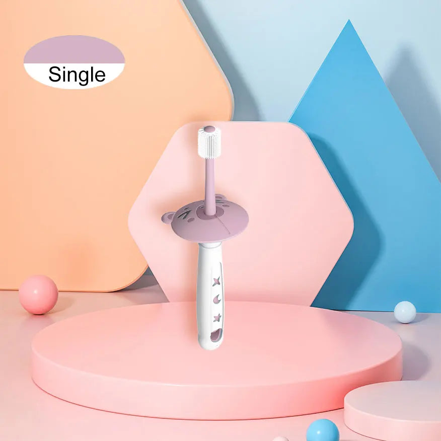 360 Degree Baby Children Toothbrush 1-6 Years Child Toothbrush Soft Baby Silicone Teether Brush Kids Teeth Oral Care Cleaning