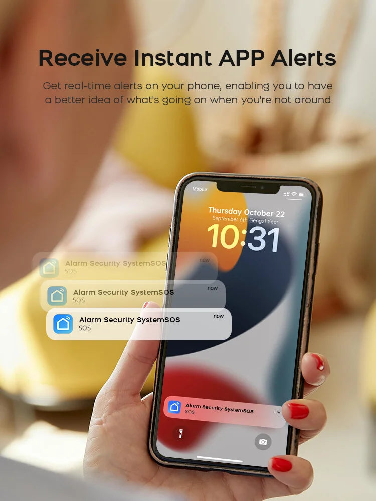 PGST WiFi GSM 2G Tuya Smart Life Home Alarm Security System Kit Alexa Automation Alarm Security Protection Door Motion Detector