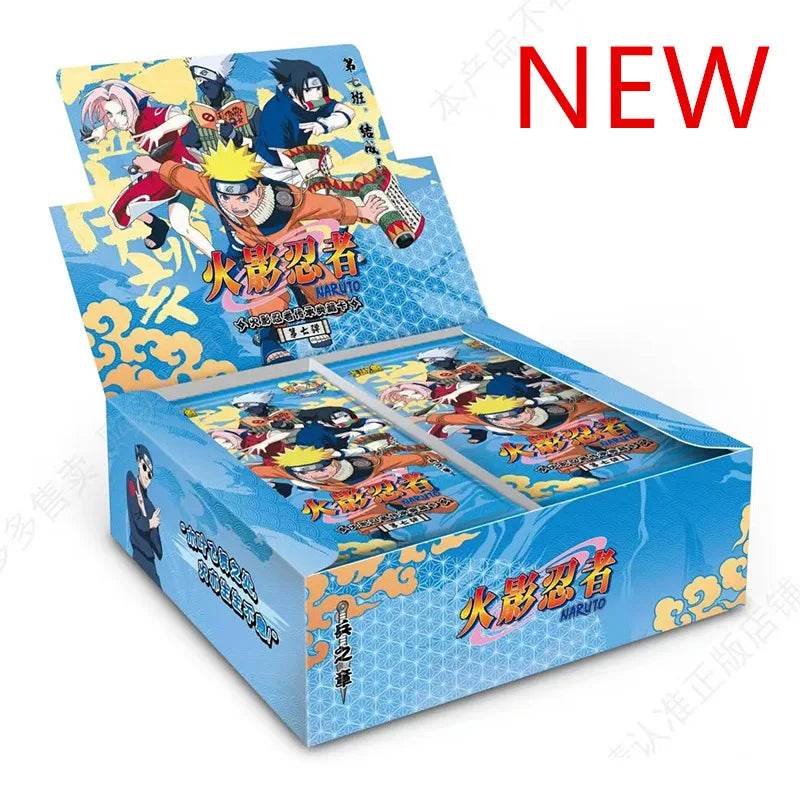 KAYOU Genuine Naruto Cards Box Anime Figure Card Booster Pack Sasuke Collection Flash Card Toy Birthday Christmas Gift for Kids - AIAZ