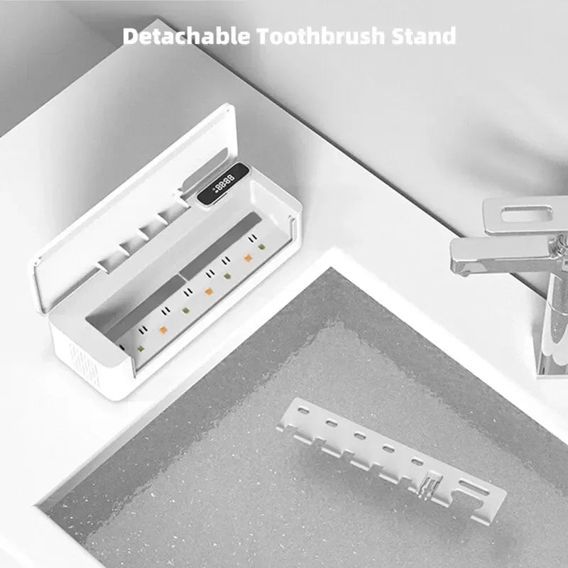 Xiaomi UV Toothbrush Sterilizer Razor Storage Rechargeable Rapid Warm Air Drying Wall-mounted Toothbrush Sterilizer Holder New