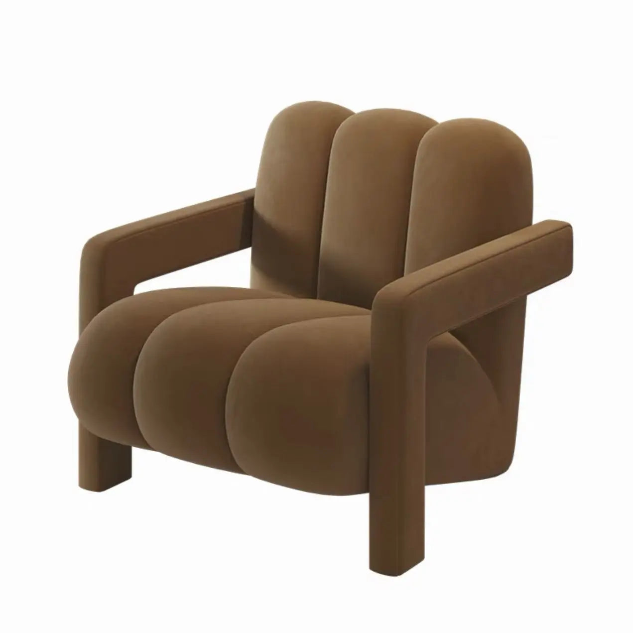 Cream Style Single Lounge Chair Light Luxury Sofa Designer Wool Living Room Reception Single Chair