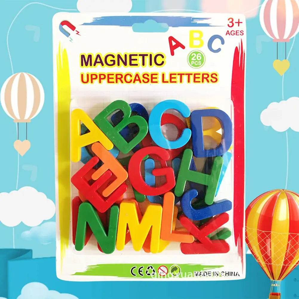 Kids Magnetic Learning Alphabet Letters Plastic Refrigerator Stickers Toddlers Kids Learning Spelling Counting Educational Toys - AIAZ
